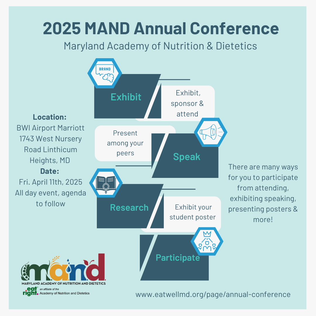 Annual Conference 2025 Maryland Academy of Nutrition and Dietetics